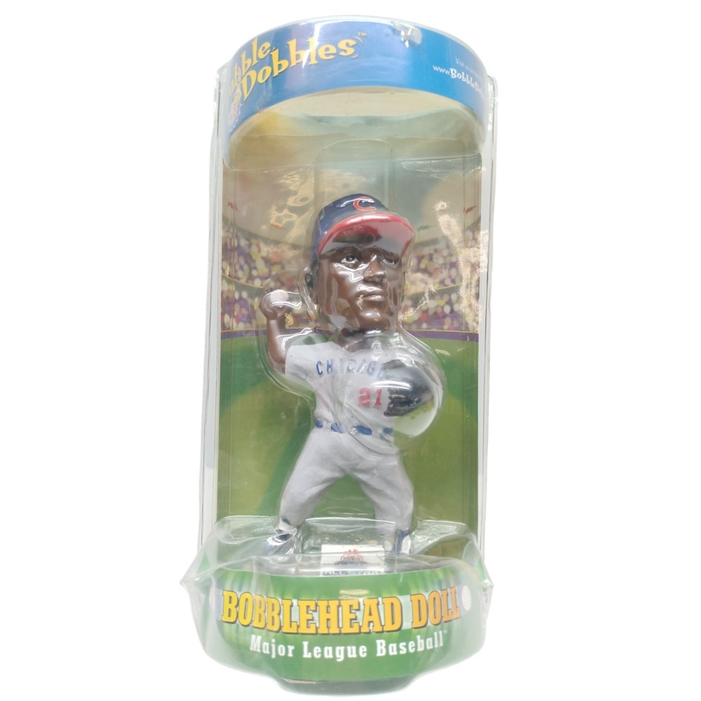Rare Vintage Sammy Sosa Cubs 2003 All Star Game Bobble Head NEW‎ IN WORN PACKAGE